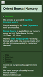 Mobile Screenshot of orientbonsai.com.au